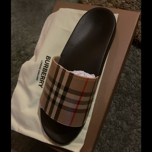 Burberry | Shoes | Authentic Burberry Slides | Poshmark